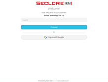 Tablet Screenshot of irm.seclore.com